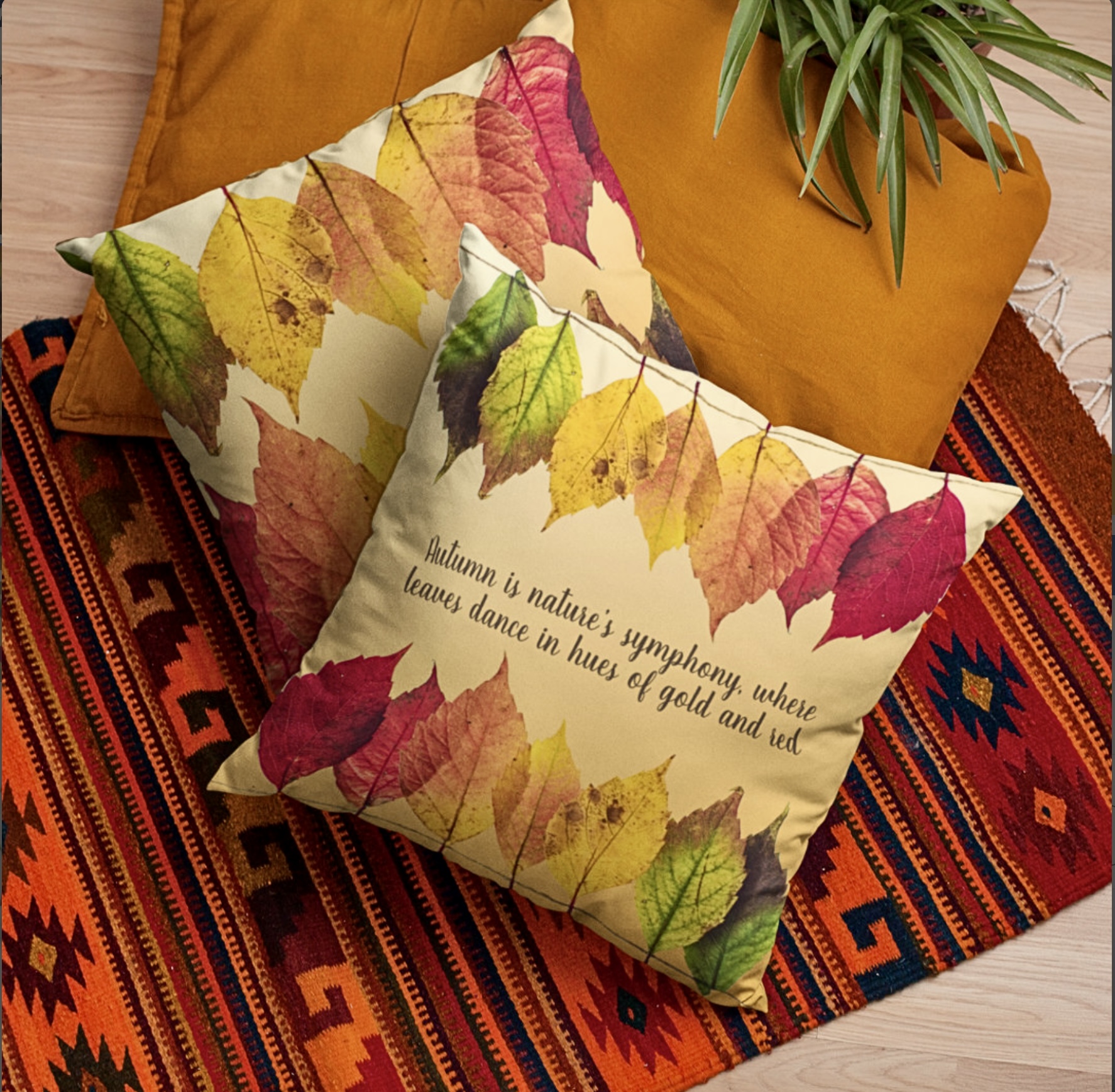 “Autumn symphony” mug and pillow